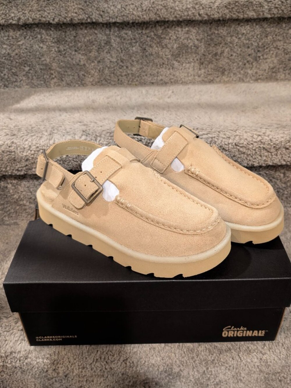 NEW CLARK'S WALLABEE MEARE EASY MAPLE SUEDE Sandal Women's Size 10 Comfort Shoes - Picture 7 of 7